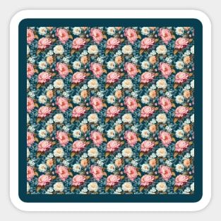 Pastel Roses pattern Sticker